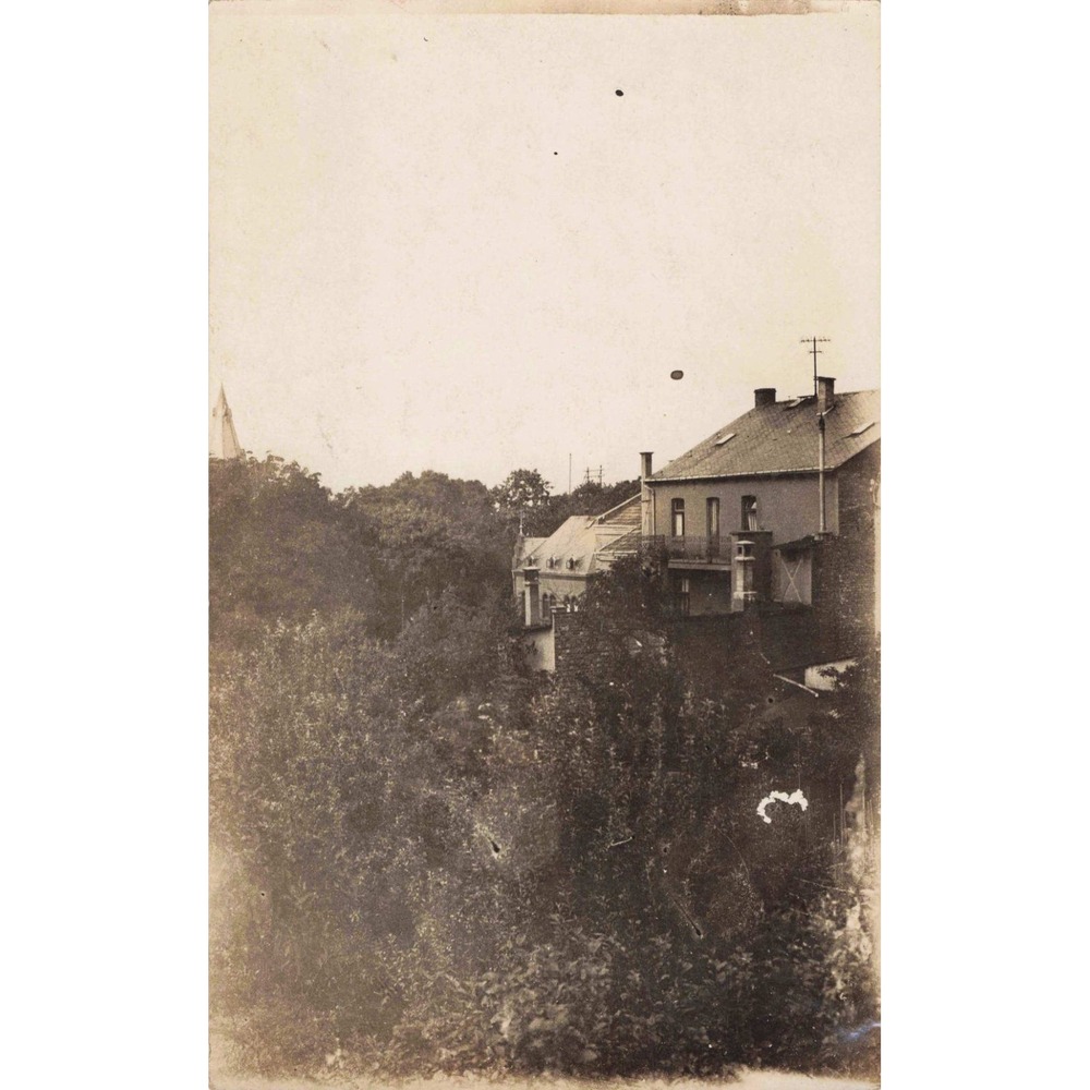 RPPC European Style Architecture Rooftops Church Spire Real Photo Postcard c1910 - Picture 1 of 2
